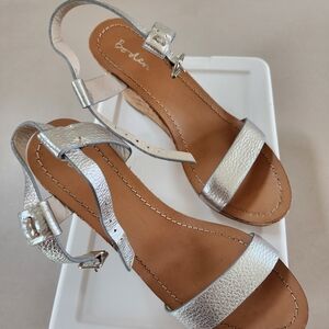 Boden Shimmering Silver Women's Sandals